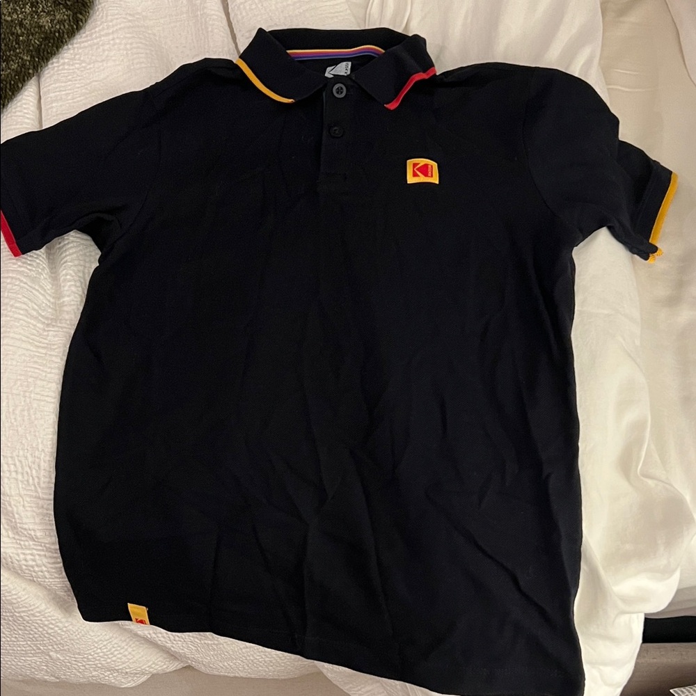 Kodak Black Polo with Red and Yellow Trim
